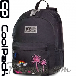 Cool Pack Hippie Ученическа раница Sparkling Badges Black B33084 Cool Pack Hippie Ученическа раница Sparkling Badges Black B33084